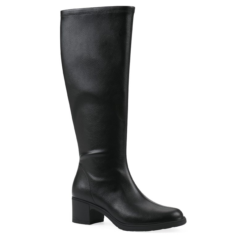 Cliffs by White Mountain Women's Humbert Knee High Block Heel Boots (Black Smooth) - Size 7.5 M