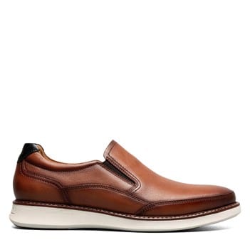 NEW FLORSHEIM men\'s corvell moc toe slip-on dress shoe in brown Florsheim Men main image 4