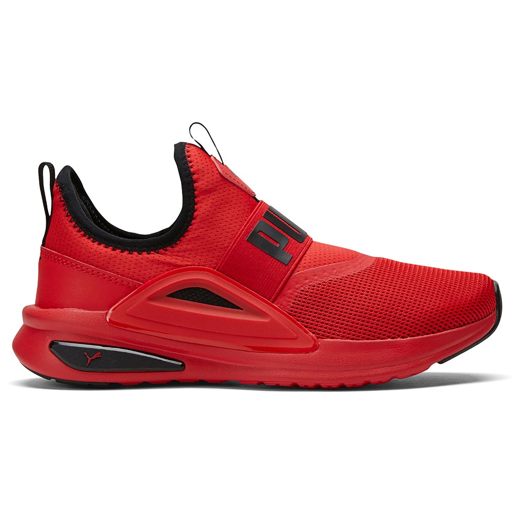 puma slip ons orange kids