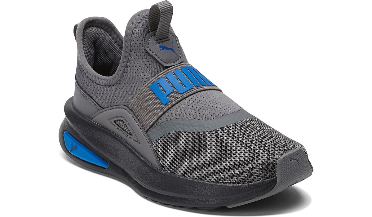 Puma slip ons silver sales kids