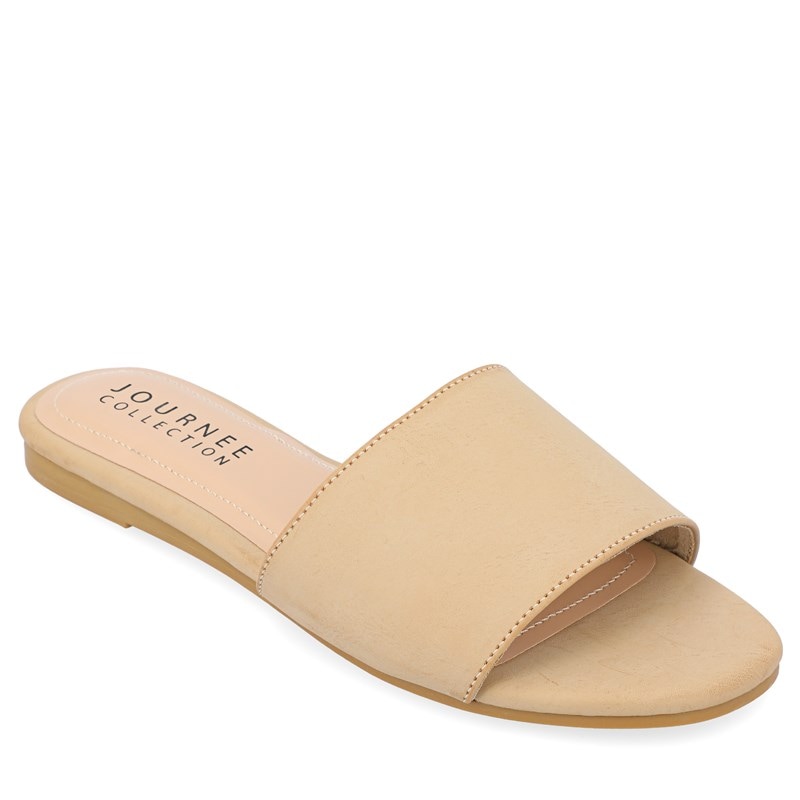 Journee Women's Kolinna Slide Sandals (Nude) - Size 8.5 M