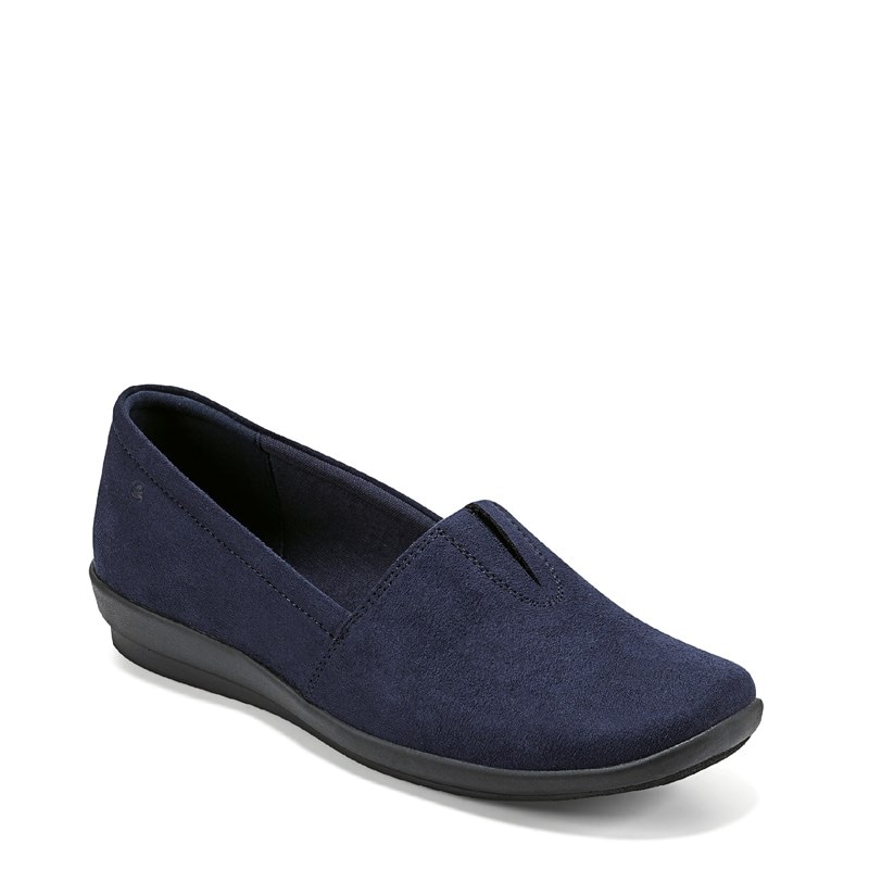 Easy Spirit Women's Arlie Casual Slip On Shoes (Dark Blue Fabric) - Size 5.5 M