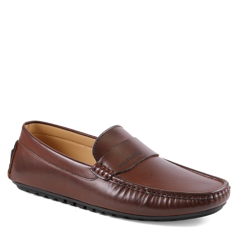 Tommy Hilfiger Men's Ruven Driving Loafers (Light Brown) - Size 11.0 M