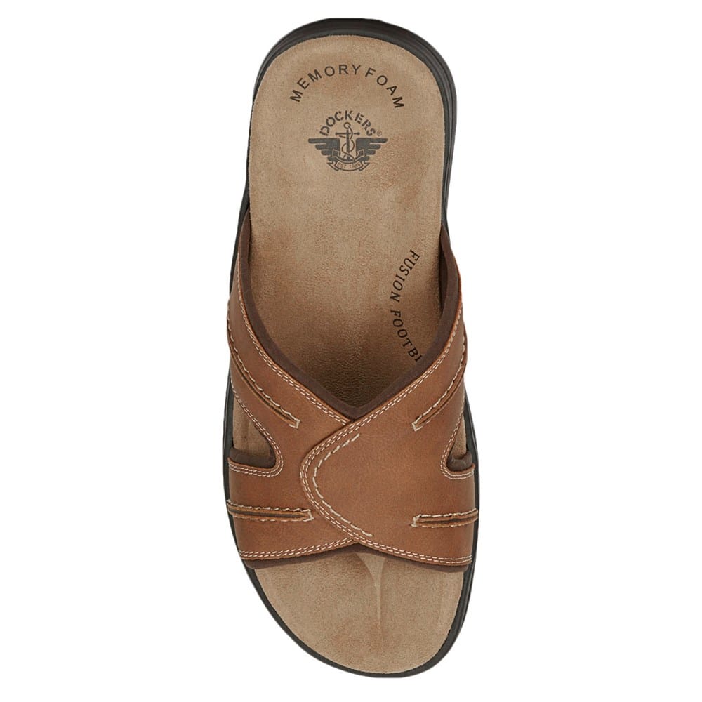 Dockers Men\'s Sunland Slide Sandals- Color Rust- Size 11 Amazon.com | Dockers Sunland Mens Slides Casual Slide  main image 4