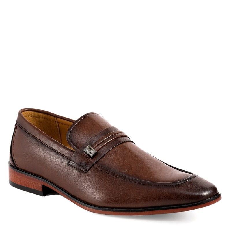 Tommy Hilfiger Men's Sachie Tapered Dress Loafers (Medium Brown) - Size 8.0 M
