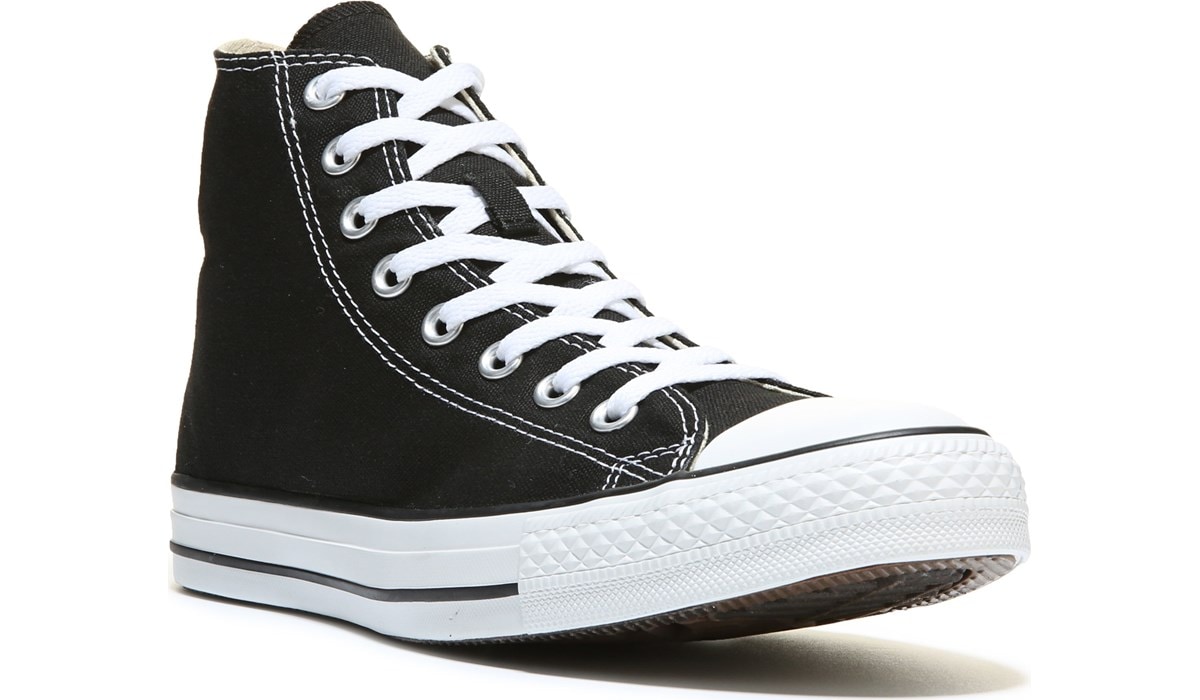 converse hi tops black and white