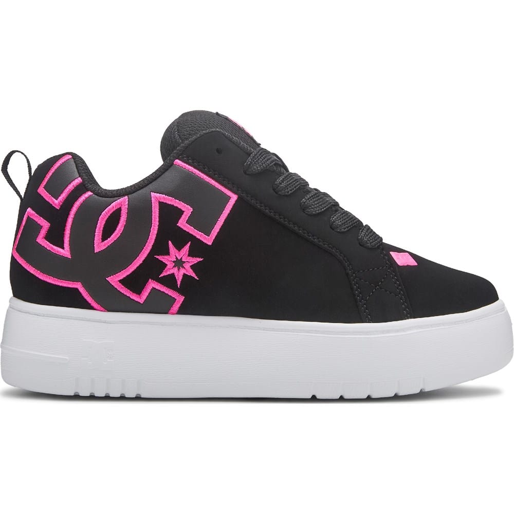 DC Shoes Women's Court Graffik Plat Skate Sneaker | Famous Footwear