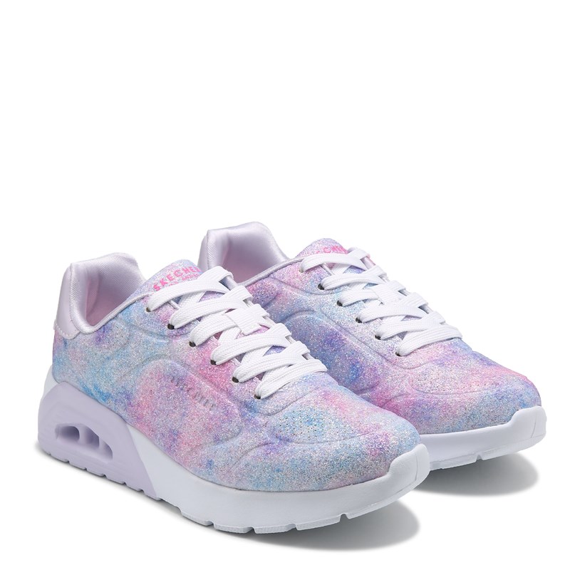 Skechers Kids' Street Uno Lite 2.0 Sneaker Little/Big Kid Shoes (Glitter Ombre) - Size 7.0 M