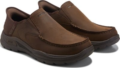 Men's Slip-ins Arch Fit Motley Leather Slip On - Cocoa Brown Extra Wide