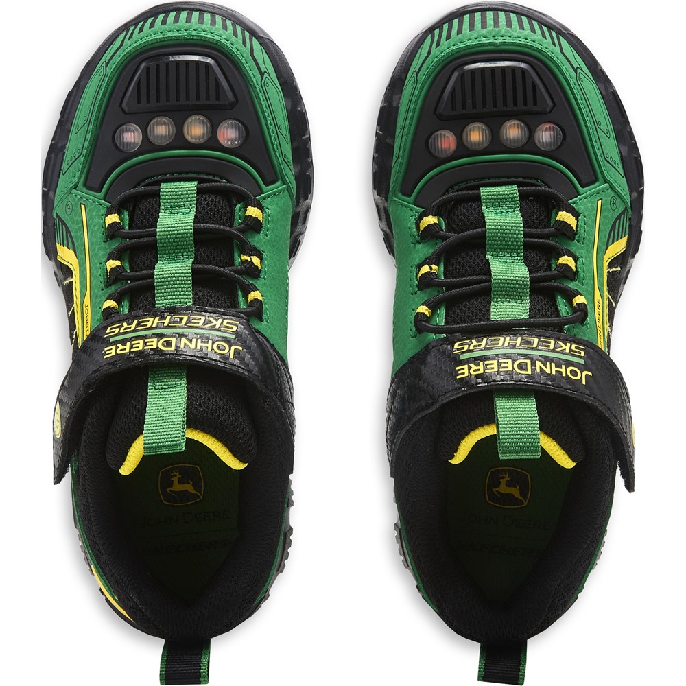 ユッキー Boys' Skechers Little Kid & Big Kid Adventure Track Light-Up