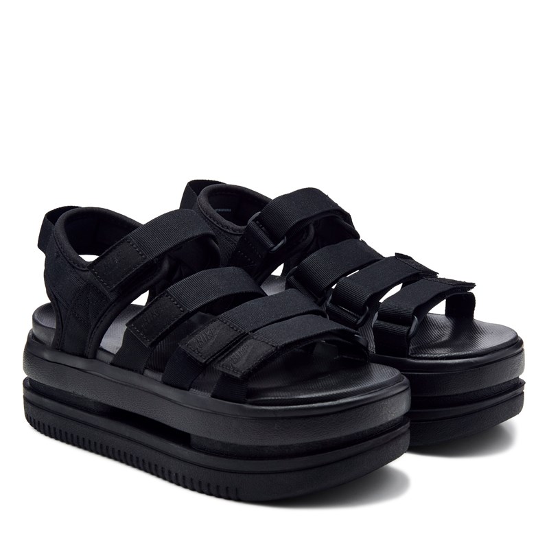 Nike Women's Icon Classic Platform Sandals (Black) - Size 9.0 M
