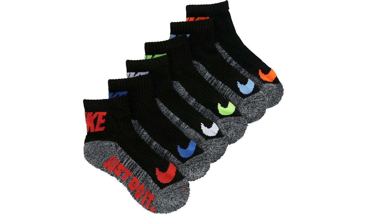 Kids' 6 Pack Youth X-Small Cushioned Ankle Socks - Right