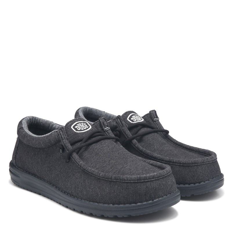 Heydude Men's Wally Stretch Jersey Casual Shoes (Black) - Size 9.0 M