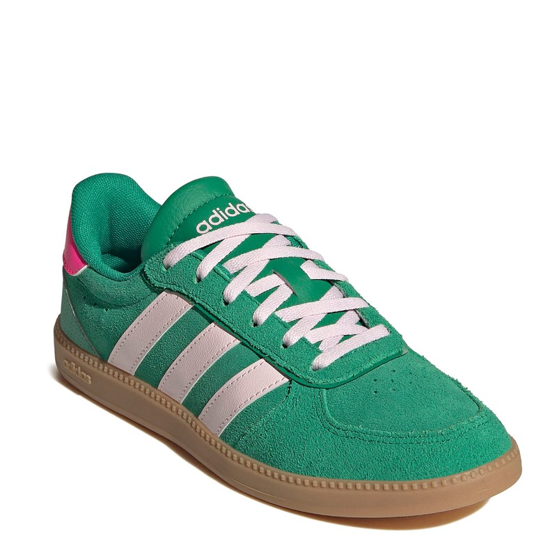 Adidas Kids' Breaknet Sleek Sneaker Big Kid Shoes (Green/Pink) - Size 6.0 M