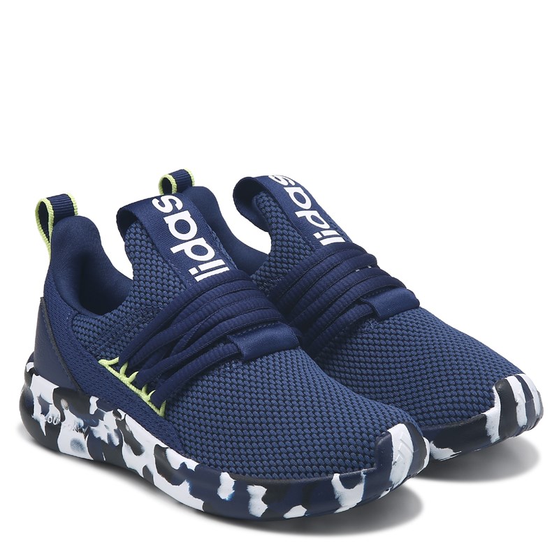 Adidas Kids' Lite Racer Adapt 7.0 Slip On Shoe Little/Big Kid Shoes (Blue/White) - Size 11.0 M