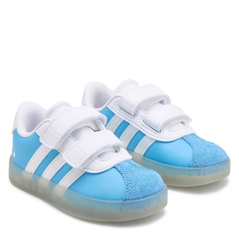 Adidas Kids' Vl Court 3.0 Sneaker Toddler Shoes (Blue/Cinderella) - Size 7.0 M
