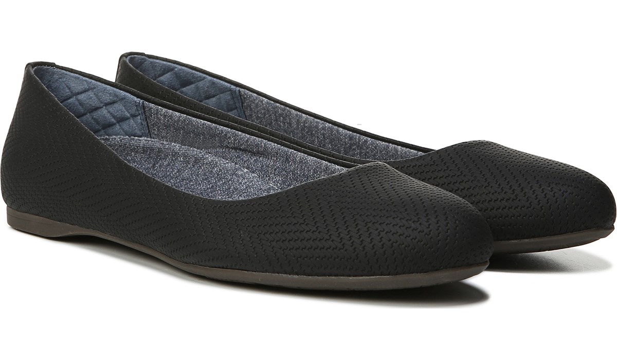 dr scholl's black flats