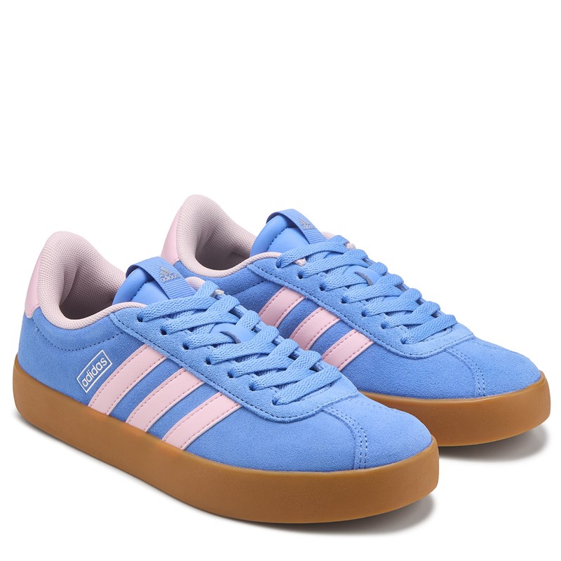 Adidas Women's Vl Court 3.0 Sneakers (Purple/Pink/Gum) - Size 7.0 M
