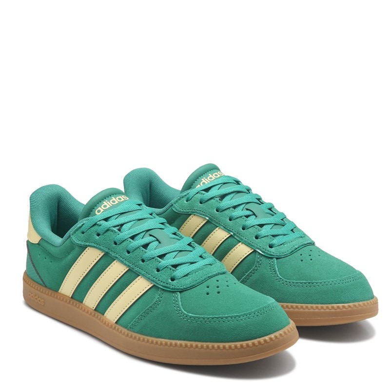 Adidas Women's Breaknet Sleek Sneakers (Green/Yellow/Gum) - Size 8.5 M