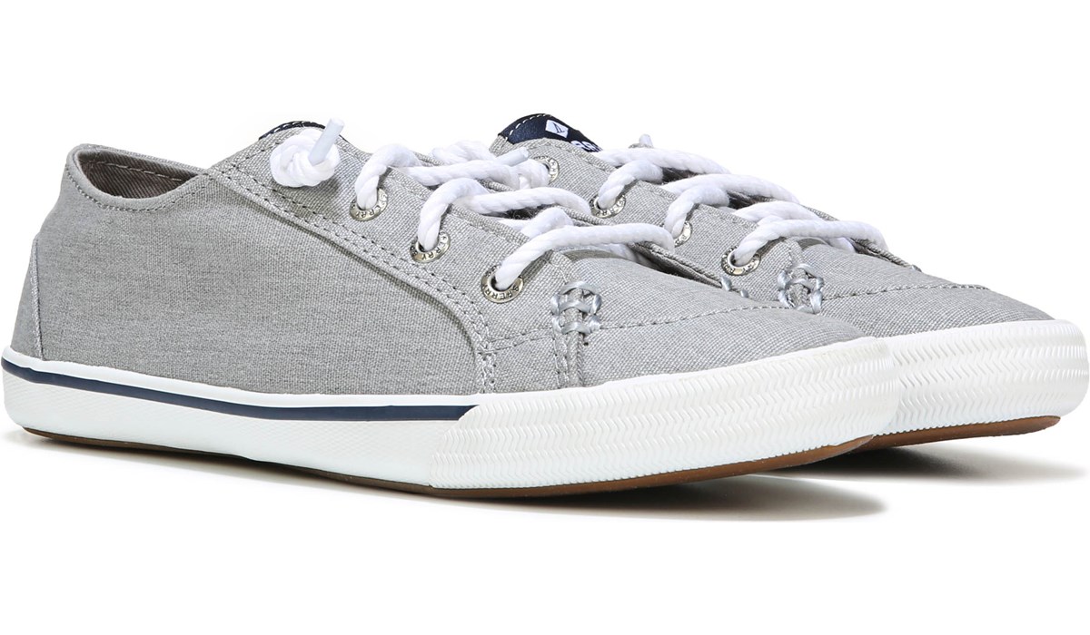 grey sperry slip ons