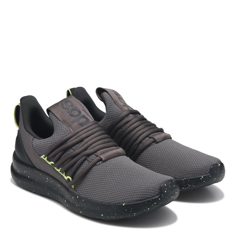Adidas Men's Lite Racer Adapt 7.0 Slip On Sneakers (Grey/Lime Green) - Size 11.0 M