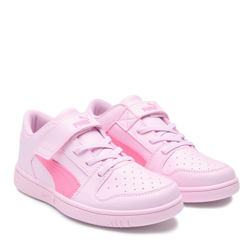 Puma Kids' Rebound Layup Low Top Sneaker Little Kid Shoes (Pink) - Size 3.5 M