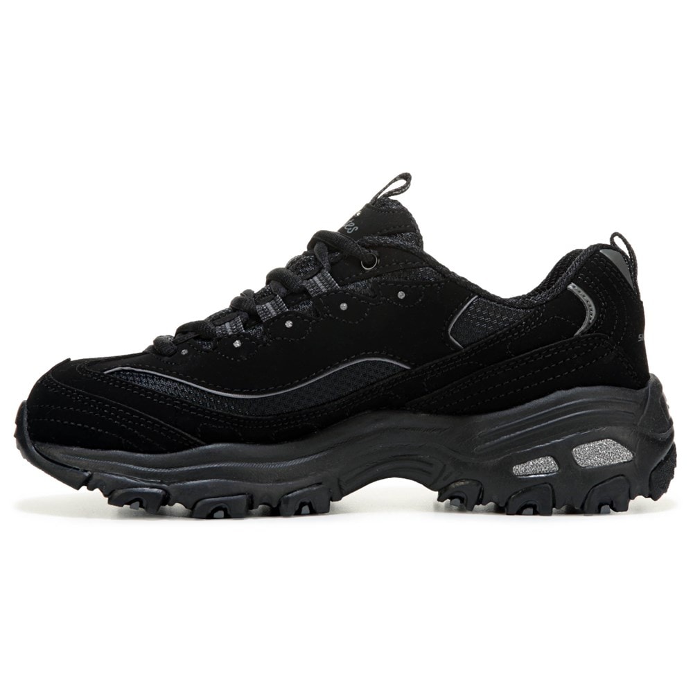 Skechers Women s D Lites Sneaker Biggest Fan Black