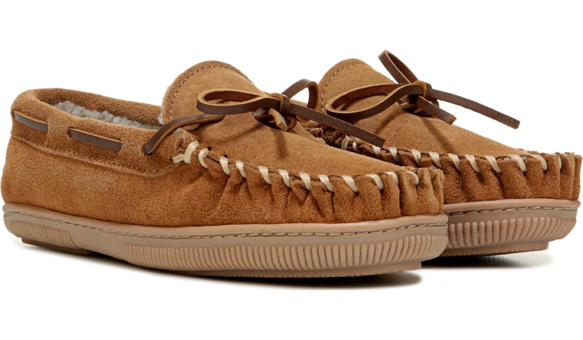 slip on moccasin slippers