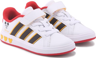 mickey ♫ adidas Kids' Disney Mickey X_PLR Slip On Shoe Little Kid