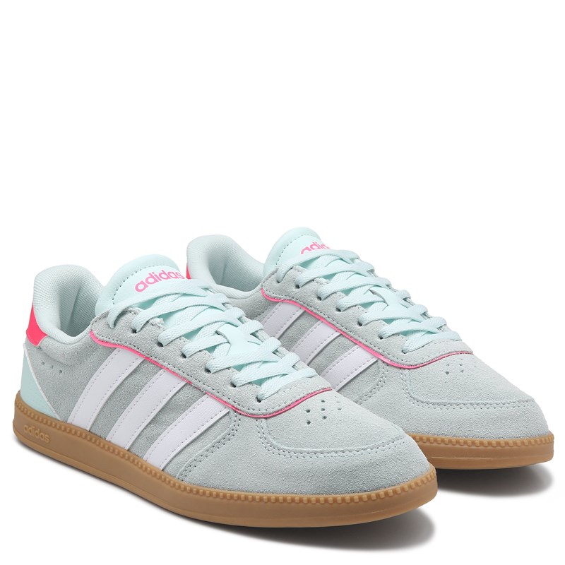 Adidas Kids' Breaknet Sleek Sneaker Big Kid Shoes (Blue/Pink/Gum) - Size 4.0 M