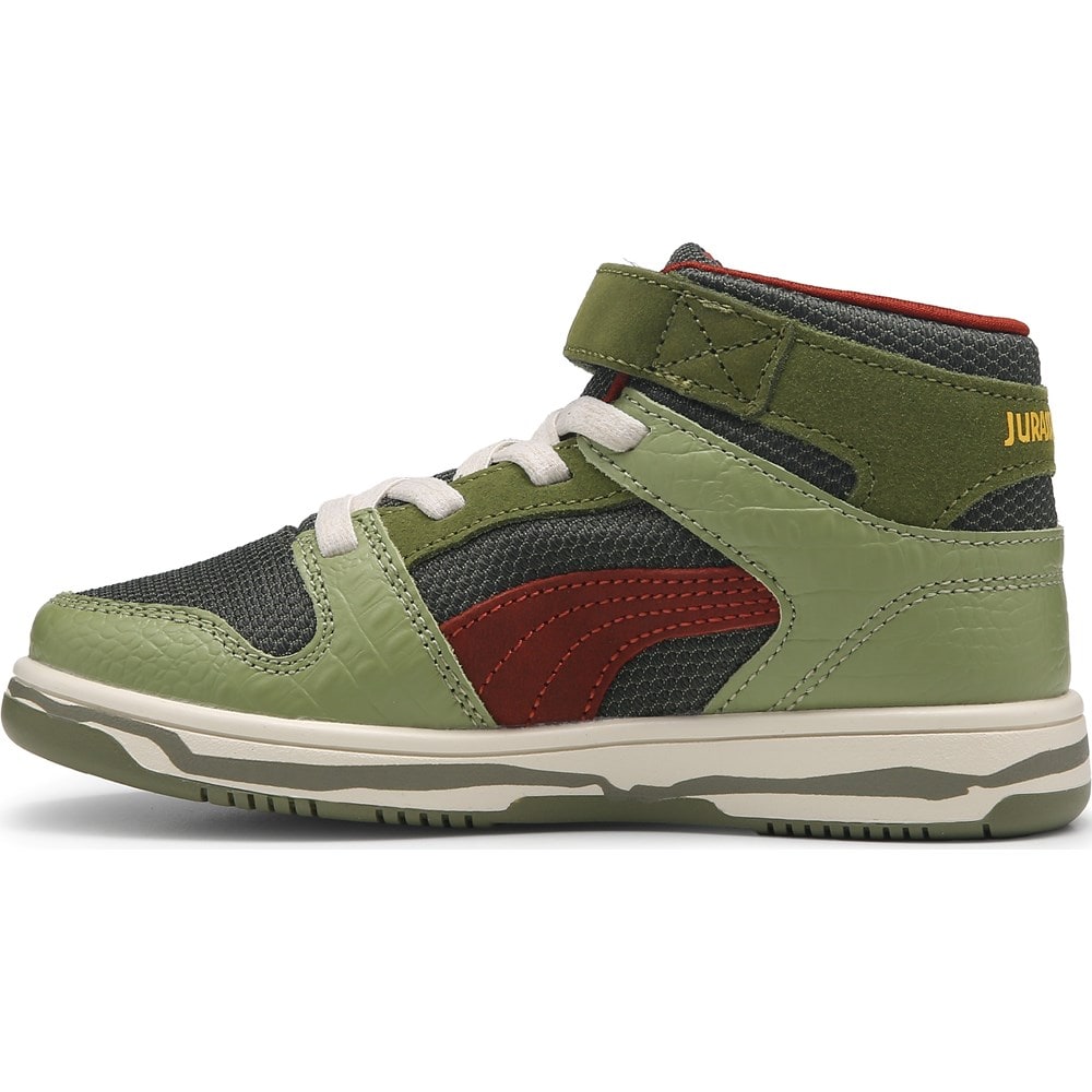 PUMA Kids' Jurassic Park Rebound Layup High Top Shoe Little Kid
