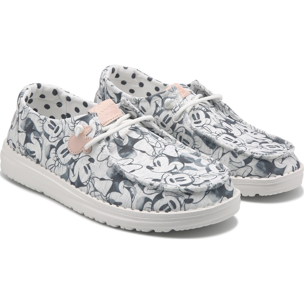 Disney - もえ HEYDUDE Women's Wendy Minnie Mouse Slip On | Famous Footwear