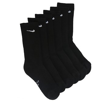 6 Pack Youth Medium Cushioned Crew Socks