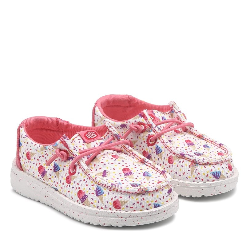 Heydude Kids' Wendy Slip On Shoe Toddler Shoes (White Ice Cream) - Size 5.0 M