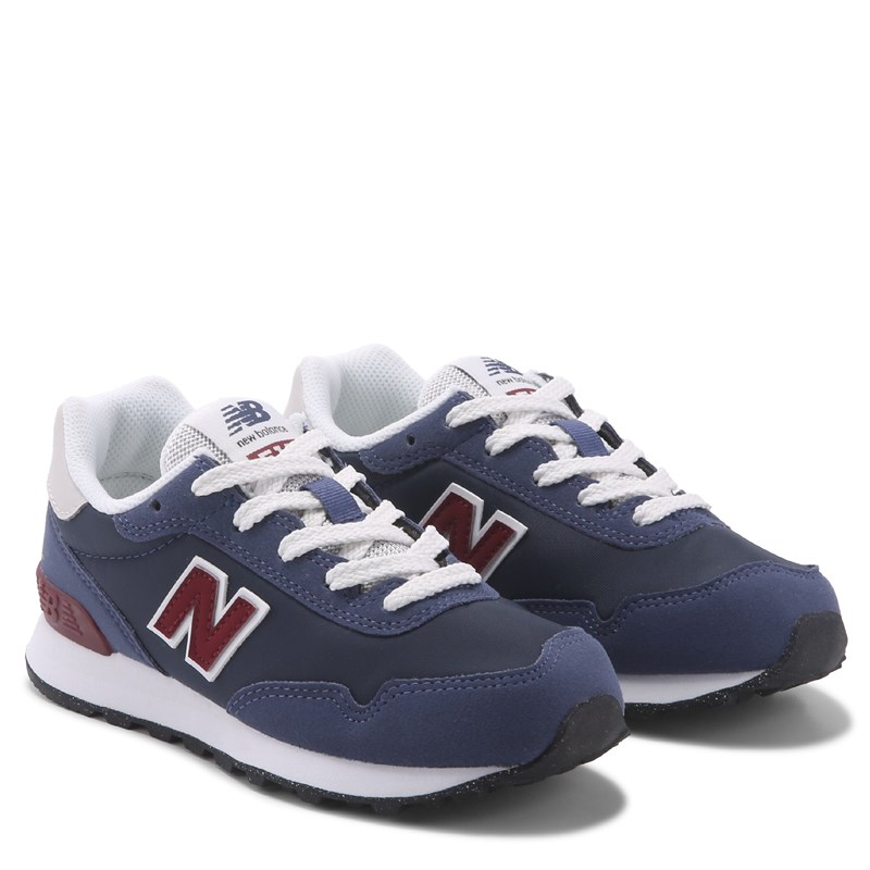 New Balance Kids' 515 Retro Sneaker Little Kid Shoes (Navy/Red) - Size 12.0 M