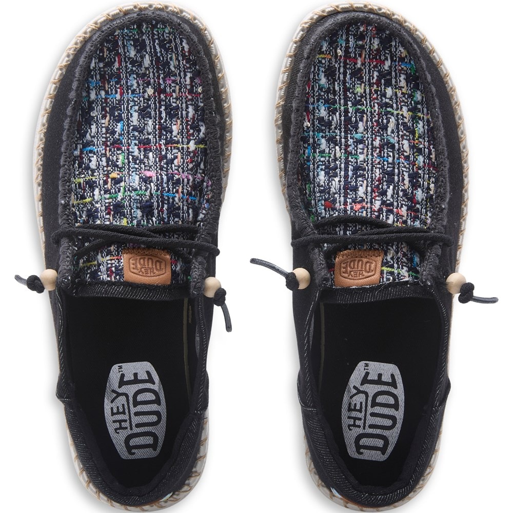 HEYDUDE Women's Wendy Funk Crafted Tweed Slip On | Famous