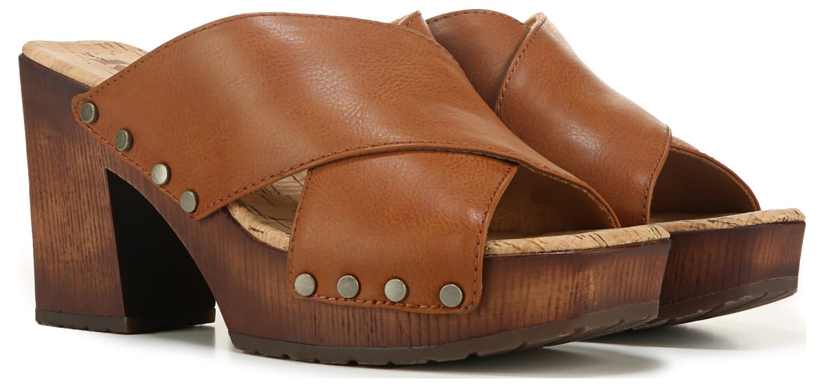 KORKS Women's Lynda Wood Dress Sandal | Famous Footwear