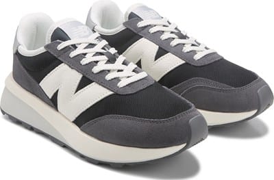 Men's 370 Retro Sneaker - Black/White