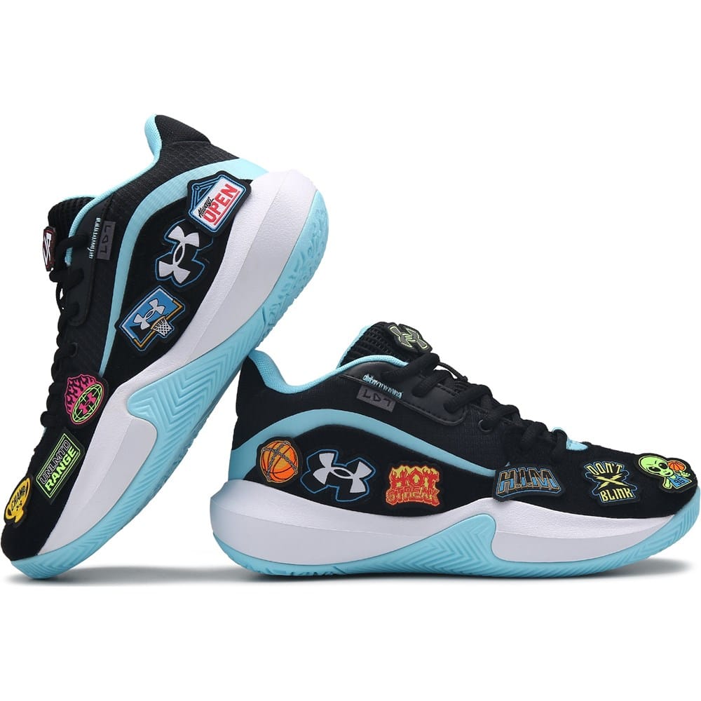 Under Armour Kids' Lockdown 7 with Patches Basketball Shoe Big Kid
