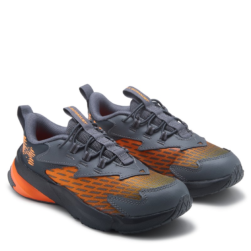 Under Armour Kids' Scramjet 7 Running Shoe Little Kid Shoes (Grey/Orange) - Size 2.5 M