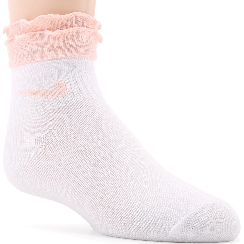 Nike Kids' Pack Youth X-Small Ruffle Ankle Socks Famous Footwear