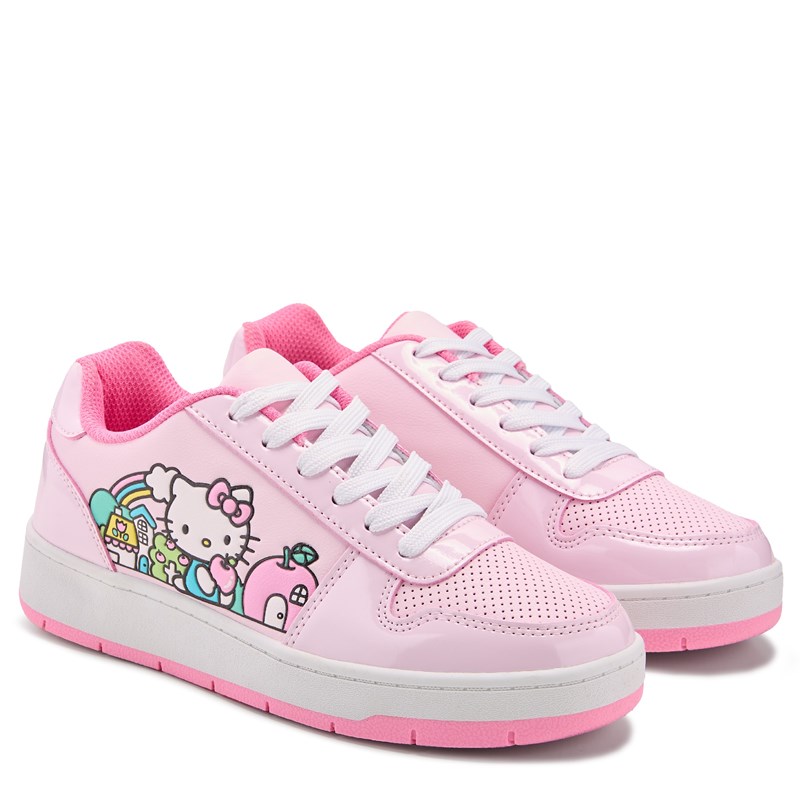 Hello Kitty Women's Hello Kitty Sneakers (Pink Multi) - Size 10.0 M