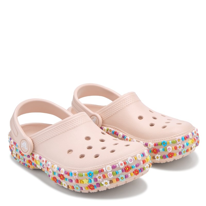 Crocs Kids' Classic Friendship Bracelet Clog Little/Big Kid Shoes (Quartz) - Size 13.0 M