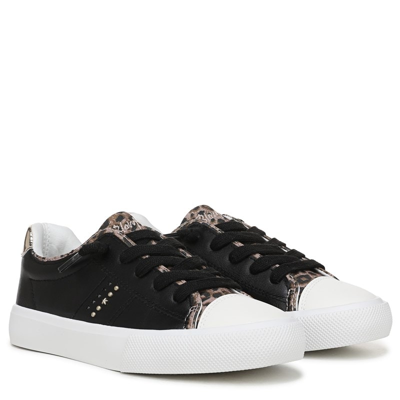 Blowfish Malibu Kids' Vibe Sneaker Little/Big Kid Shoes (Black Heart Leopard) - Size 4.0 M