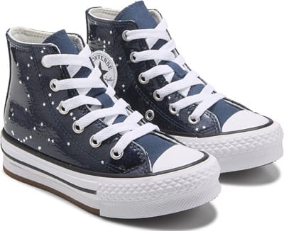 Kids' Chuck Taylor All Star Lift High Top Sneaker Little Kid - Navy/Sparkle