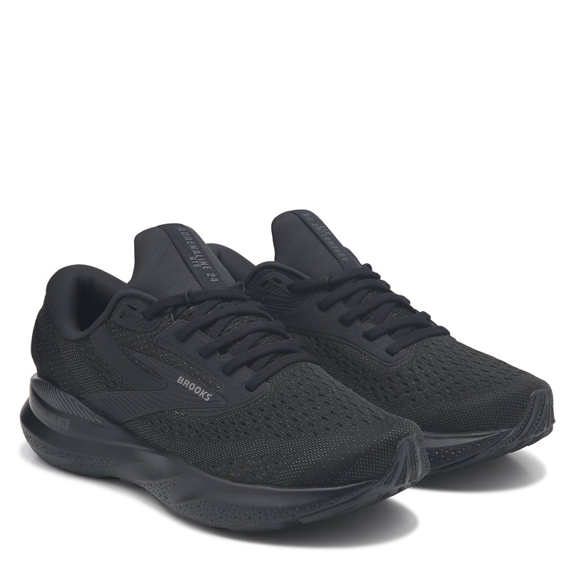 Brooks Men's Adrenaline 24 Wide Running Shoes (Black) - Size 11.0 2E
