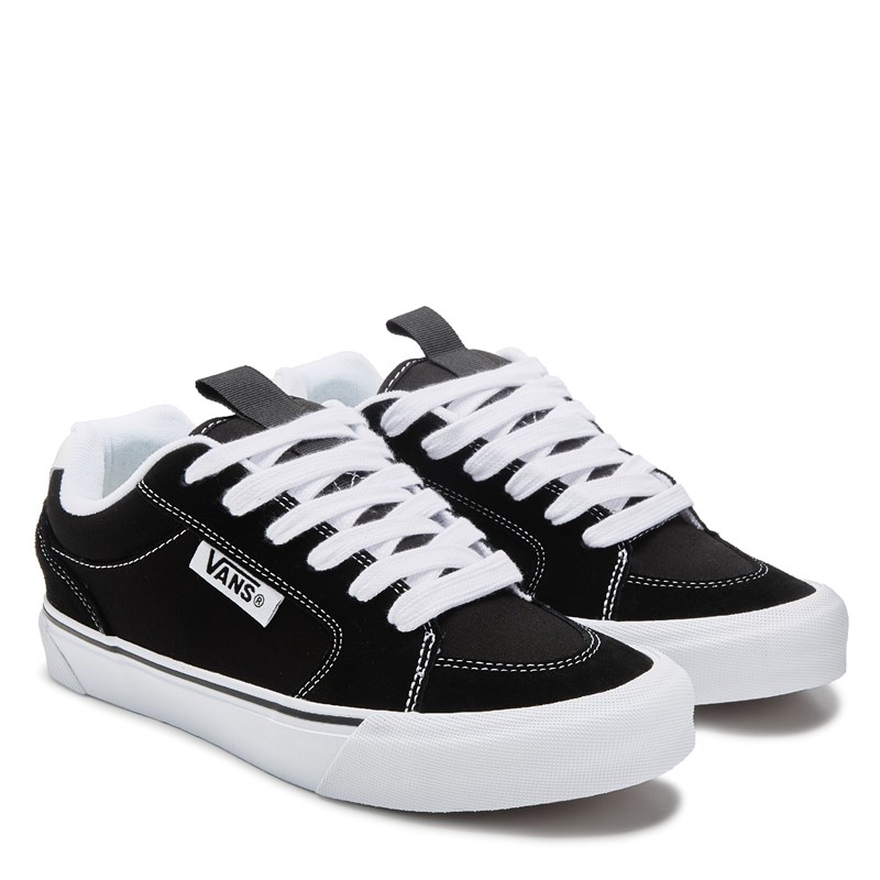 Vans Men's Chukka Push Skate Shoes (Black/White) - Size 9.5 M