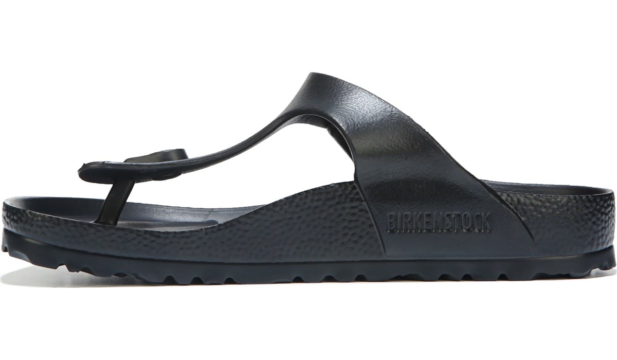 Birkenstock Women's Essentials Gizeh Footbed Sandal Black, Sandals, Famous Footwear