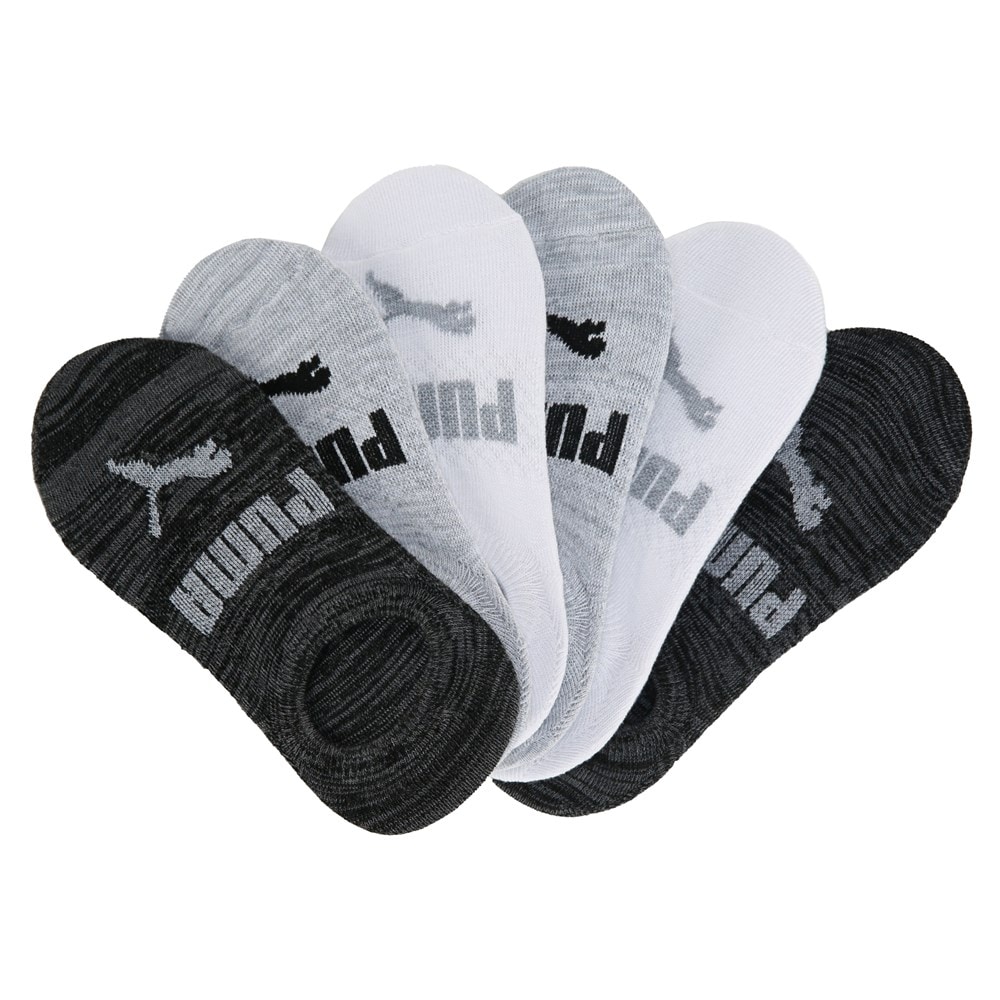 PUMA Women's 6 Pack No Show Liner Socks