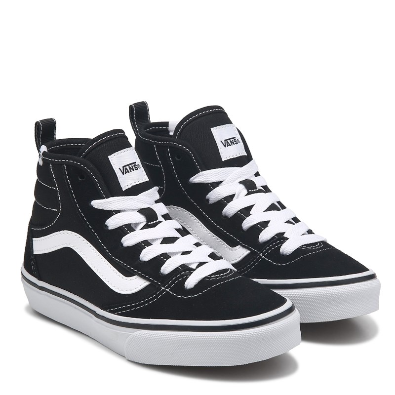Vans Kids' Ashwood High Decon Little/Big Kid Shoes (Black/White) - Size 6.0 M